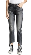 TORTOISE DORY HIGH RISE TAPERED CROP JEANS