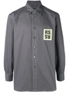 RAF SIMONS RAF SIMONS LOGO PATCH SHIRT - GREY