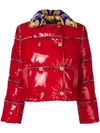 VERSACE CROPPED PUFFER JACKET