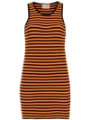 ANDREA BOGOSIAN SLIM FIT STRIPED DRESS