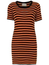 ANDREA BOGOSIAN STRIPED SLIM DRESS