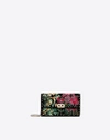 VALENTINO GARAVANI VALENTINO GARAVANI VELVET EMBROIDERY ROCKSTUD SPIKE CROSSBODY CLUTCH WOMEN BLACK 100% LAMBSKIN ONESI