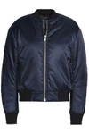 HOUSE OF DAGMAR WOMAN SHELL BOMBER JACKET NAVY,AU 2243576767545117