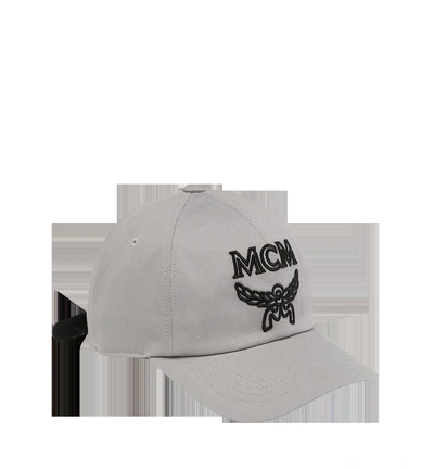 Mcm Men's Logo-embossed Collection Baseball Cap In Grey