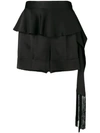 ALEXANDER MCQUEEN FLARED FRILLED LOOSE SHORTS