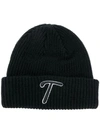 THAMES THAMES LOGO PATCH BEANIE - BLACK