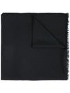 FENDI FENDI FF LOGO SCARF - BLACK