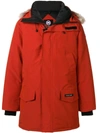 CANADA GOOSE CANADA GOOSE HOODED SHORT PARKA - RED