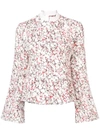 ROSIE ASSOULIN PRINTED PEPLUM SHIRT