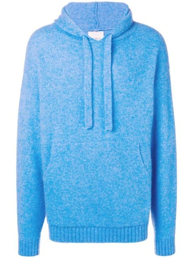 Laneus Textured Knit Hoodie - 蓝色 In Sky Blue