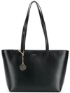 Dkny Sutton Leather Bryant Medium Tote In Black