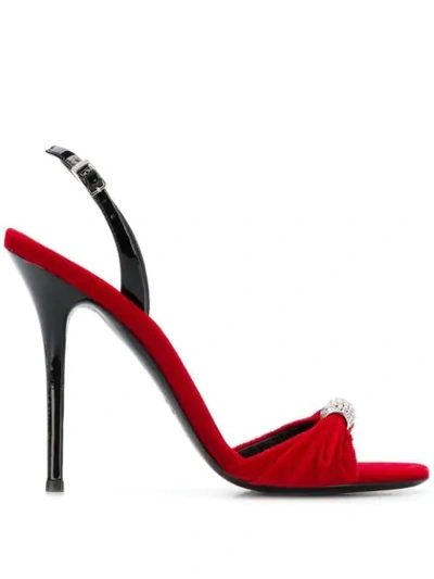 Giuseppe Zanotti Design I800035002 Rouge/argent  Furs & Skins->calf Leather In Red