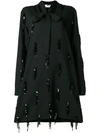 MSGM SEQUIN EMBROIDERY LONG-SLEEVE DRESS