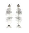 SAINT LAURENT Crystal clip-on earrings,P00345112