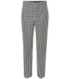 BALENCIAGA CHECKED VIRGIN WOOL PANTS,P00341338