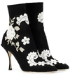 DOLCE & GABBANA STRETCH-JERSEY ANKLE BOOTS,P00344829