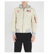 ALPHA INDUSTRIES MA-1 D-TEC BLOOD CHIT SHELL BOMBER JACKET