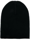 Allude Fine Knit Beanie - Black In Black
