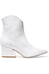 TIBI DYLAN PATENT-LEATHER ANKLE BOOTS