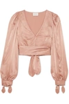 ALICE MCCALL I LIKE THAT CROPPED SATIN TOP