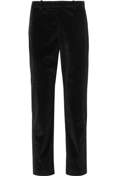 Roland Mouret Pearson Stretch-corduroy Skinny Trousers In Black