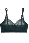 SPANX SPOTLIGHT STRETCH-TULLE AND LACE SOFT-CUP BRALETTE