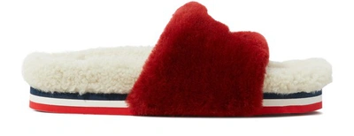 Moncler Evelyne Mules In Red