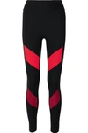 ALL ACCESS Record Moto paneled stretch leggings