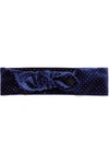 MAISON MICHEL GAB GLITTERED VELVET HEADBAND