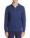 Vineyard Vines Palm Beach Quarter-zip Sweater In Deep Bay