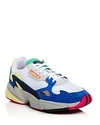 Adidas Originals Women's Falcon Color-block Low-top Dad Sneakers In White/blue