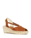 ANDRE ASSOUS WOMEN'S DAINTY SUEDE PLATFORM WEDGE ESPADRILLE SANDALS,DAINTY-PO