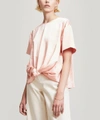 Rejina Pyo Amber Knotted Satin Top In Pink