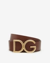 Dolce & Gabbana 35mm Dg Buckle Leather Belt