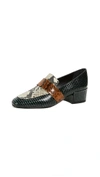 FREDA SALVADOR ROCK MID HEEL LOAFERS