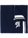 DOLCE & GABBANA logo缝饰羊绒围巾
