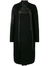RICK OWENS DOUBLE-BREASTED NECKLINE COAT
