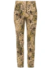 ANDREA MARQUES PRINTED STRAIGHT TROUSERS