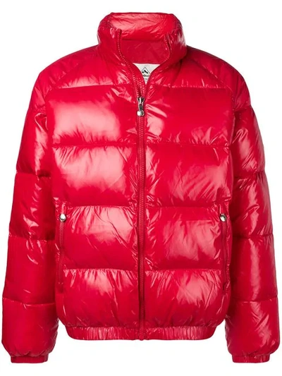 Pyrenex Puffer Coat In Red