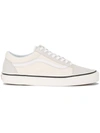Vans Old Skool Leather-trimmed Canvas And Suede Sneakers In Neutrals