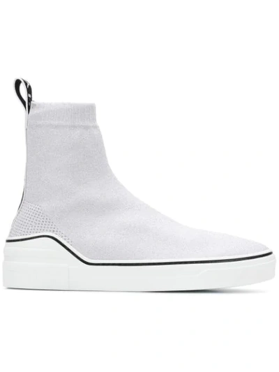 Givenchy 弹性袜运动鞋 In White