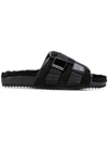 TOM FORD TOM FORD BUCKLE OPEN-TOE SANDALS - 黑色