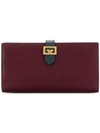 GIVENCHY GIVENCHY LOGO PLAQUE WALLET - RED