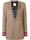 EACH X OTHER EACH X OTHER HOUNDSTOOTH CHECK BLAZER - NEUTRALS