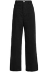 KOCHÉ WOMAN HIGH-RISE WIDE-LEG JEANS BLACK,GB 1050808951612