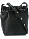 Mansur Gavriel Mini Mini Bucket Bag In Black