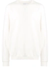Sunspel Crewneck Sweatshirt In White