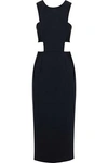 MILLY MILLY WOMAN ISSEY CUTOUT CADY MIDI DRESS BLACK,3074457345619332319
