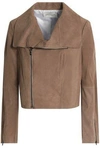 HALSTON HERITAGE Suede biker jacket,3074457345618753200