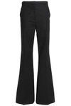 ROCHAS ROCHAS WOMAN COTTON-BLEND FLARED PANTS BLACK,3074457345619279349